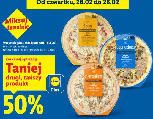 Pizza chłodzona Capricciosa promocja w Lidl