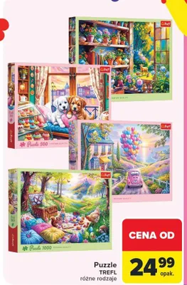 Puzzle Trefl różne rodzaje promocja w Carrefour
