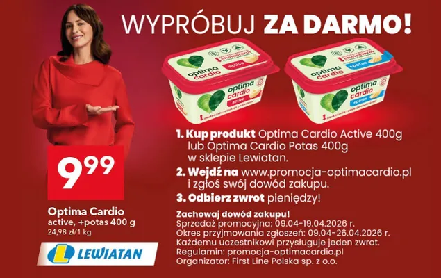 Optima Cardio active, +potas promocja w LEWIATAN
