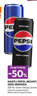 Napój Pepsi Zero Cukru promocja w Stokrotka