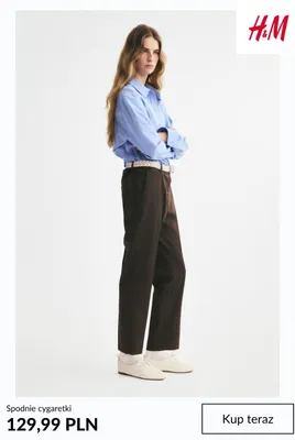 Spodnie cygaretki H & M promocja w H&M