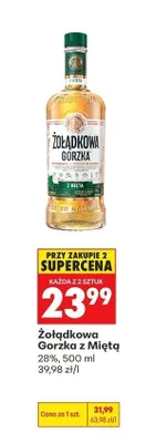 Żołądkowa Gorzka z Miętą promocja w Biedronka