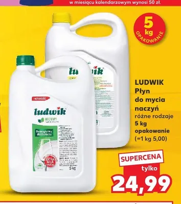 Płyn do mycia naczyń Ludwik promocja w Kaufland