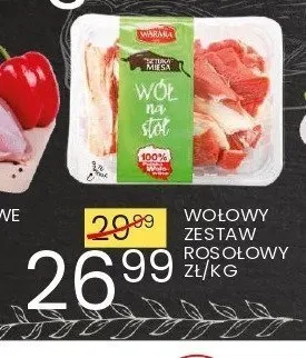 Wołowy zestaw rosołowy promocja w Wafelek