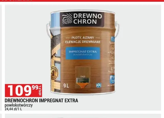 Impregnat Extra powłokotwórczy Drewnochron promocja w Merkury Market