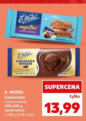 Czekolada mleczna nadziewana Bajeczny E. Wedel promocja w Kaufland
