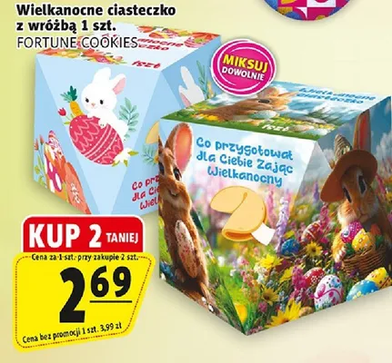 Wielkanocne ciasteczko z wróżbą 1szt promocja w Prim Market