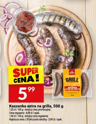 Kaszanka extra na grilla Białecki Wędzarnia promocja w Twój Market