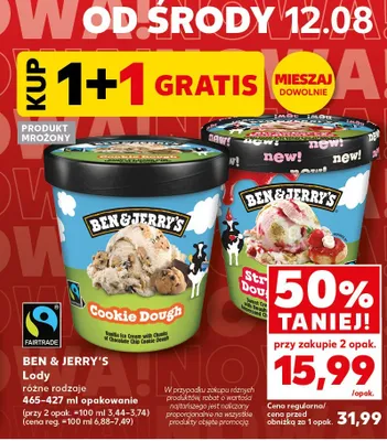 Lody Ben & Jerry's Strawberry Cheesecake promocja w Kaufland