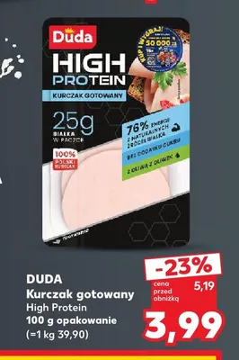 Kurczak gotowany High Protein Duda promocja w Kaufland