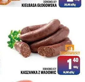 Kaszanka z Wadowic Dobrowolscy promocja w Tomi Markt