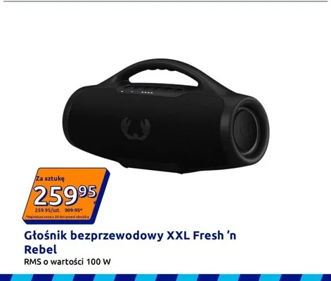 Głośnik bezprzewodowy XXL Fresh 'n Rebel RMS o wartości 100W promocja w Action