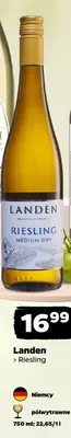 Wino białe Landen Riesling promocja w Netto