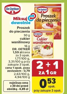 Proszek do pieczenia promocja w Carrefour
