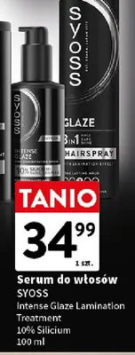 Serum do włosów Syoss Intense Glaze Lamination Treatment 10% Silicium promocja w Intermarche