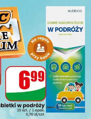 Tabletki w podróży Eubioco promocja w Dino