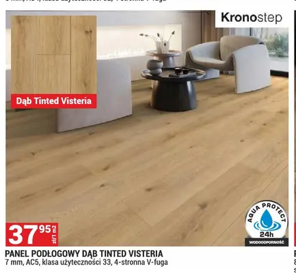 Panel podłogowy Kronostep Dąb Tinted Visteria 7 mm AC5 promocja w Merkury Market
