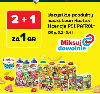 Produkty marki Leon Hortex licencja PSI PATROL promocja w Carrefour Market