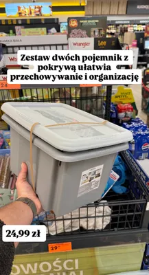 Zestaw dwóch pojemników z pokrywą promocja w Biedronka