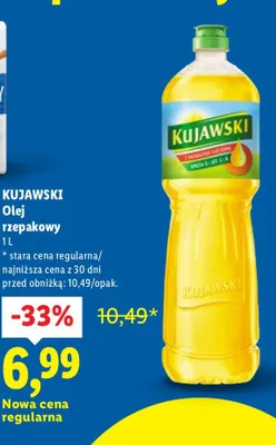 Olej rzepakowy z oliwą z oliwek promocja w Lidl