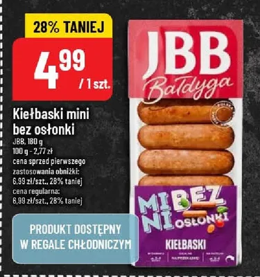 Kiełbaski mini bez osłonki promocja w POLOmarket
