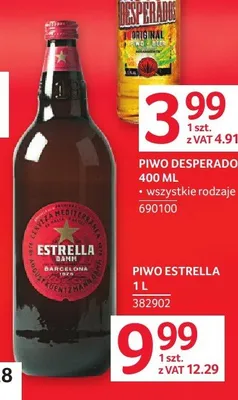 Piwo Estrella Damm promocja w Selgros