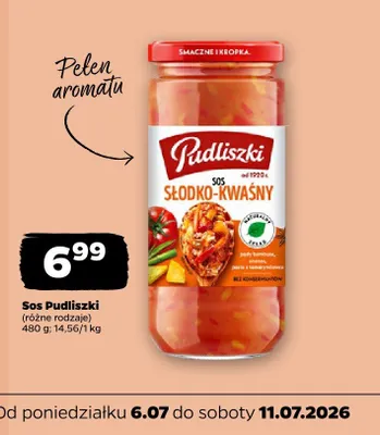 Sos słodko-kwaśny Pudliszki promocja w Netto