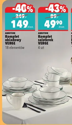 Komplet sałaterek Verge 4 szt promocja w Biedronka