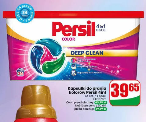 Kapsułki do prania kolorów Persil 4in1 Discs Color promocja w Dino