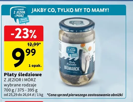 Płaty śledziowe Z Jezior i Mórz promocja w Intermarche