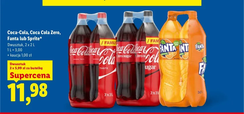 Napój gazowany Sprite 2-pak promocja w Lidl