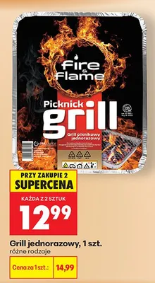Grill jednorazowy piknikowy promocja w Biedronka