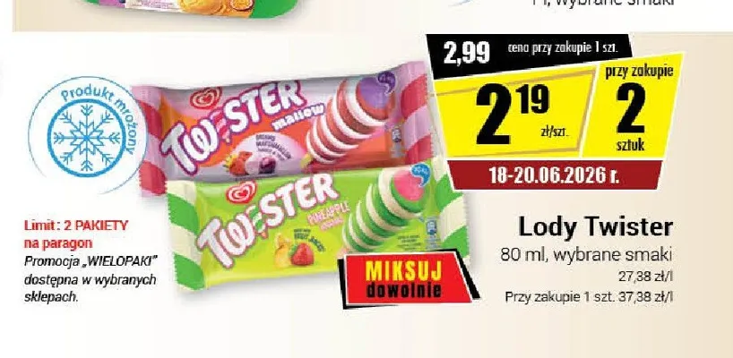 Lody Twister promocja w Premium Nasz Sklep