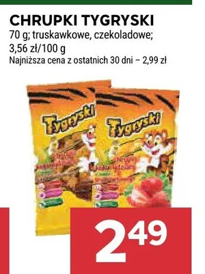Chrupki Tygryski czekoladowe promocja w Stokrotka
