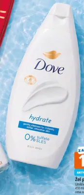 Żel pod prysznic Dove hydrate promocja w Leclerc