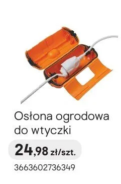 Osłona ogrodowa do wtyczki promocja w Castorama
