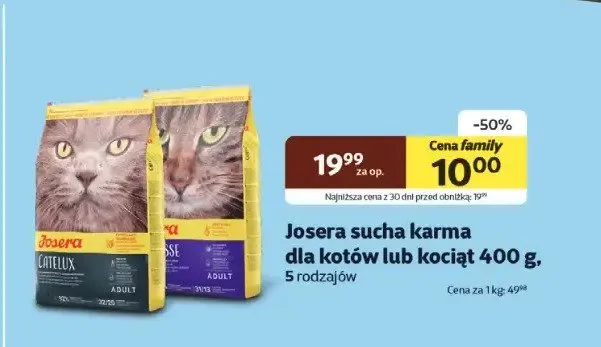 Sucha karma dla kotów lub kociąt promocja w KAKADU