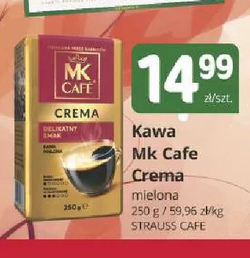 Kawa mielona Mk Cafe Crema promocja w Marketvita