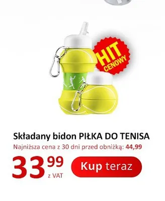 Składany bidon Piłka do tenisa promocja w Poczta Polska