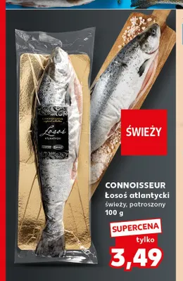 Łosoś atlantycki świeży patroszony Connoisseur promocja w Kaufland