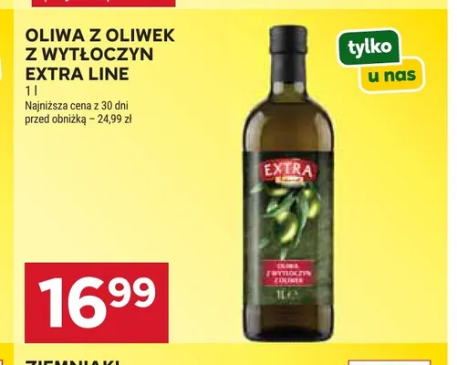 Oliwa z oliwek z wytłoczyn Extra Line promocja w Stokrotka