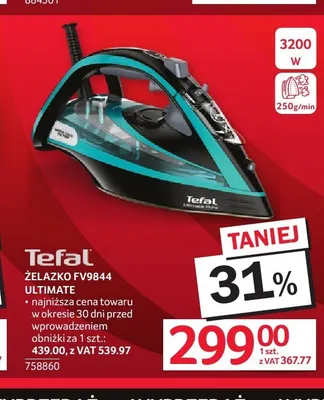 Żelazko Tefal FV9844 Ultimate promocja w Selgros