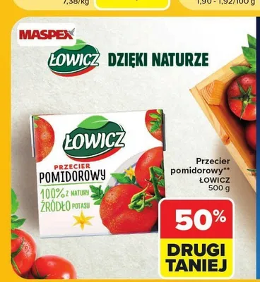 Przecier pomidorowy Łowicz promocja w Carrefour