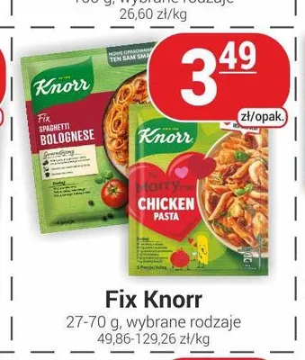 Fix Knorr Hurry Chicken Pasta promocja w Delikatesy Sezam
