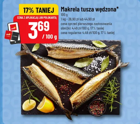 Makrela tusza wędzona promocja w POLOmarket