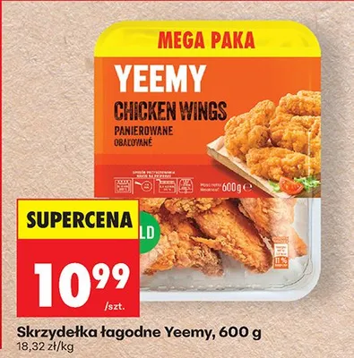 Skrzydełka łagodne panierowane mrożone promocja w Biedronka