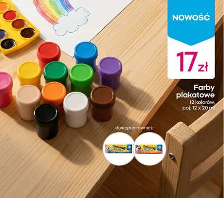 Farby plakatowe Astrino 12-pak 20 ml promocja w Pepco