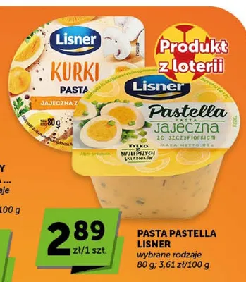 Pasta jajeczna ze szczypiorkiem Lisner Pastella promocja w Groszek