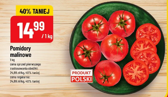 Pomidory malinowe promocja w POLOmarket