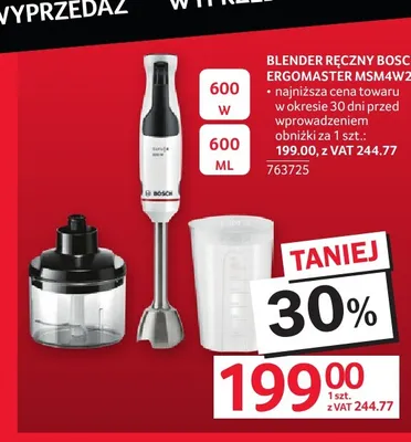Blender ręczny Bosch ErgoMaster MSM4W220 promocja w Selgros